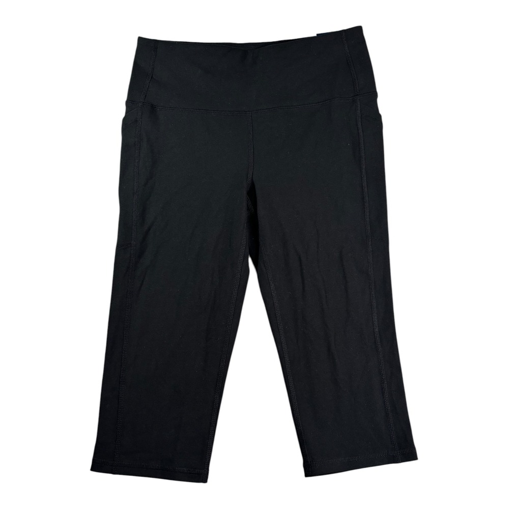 DSG Momentum High Rise Crop Leggings Womens XXS Pure Black DAW12328B NWT